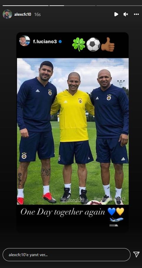 FENERBAHÇE HABERLERİ: F.Bahçelileri heyecanlandırdı! Alex de Souza’dan flaş paylaşım