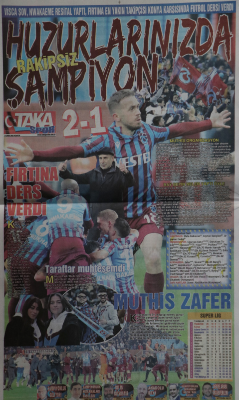 TRABZONSPOR HABERLERİ - Trabzon yerel basını da şampiyonluk ateşini yaktı!