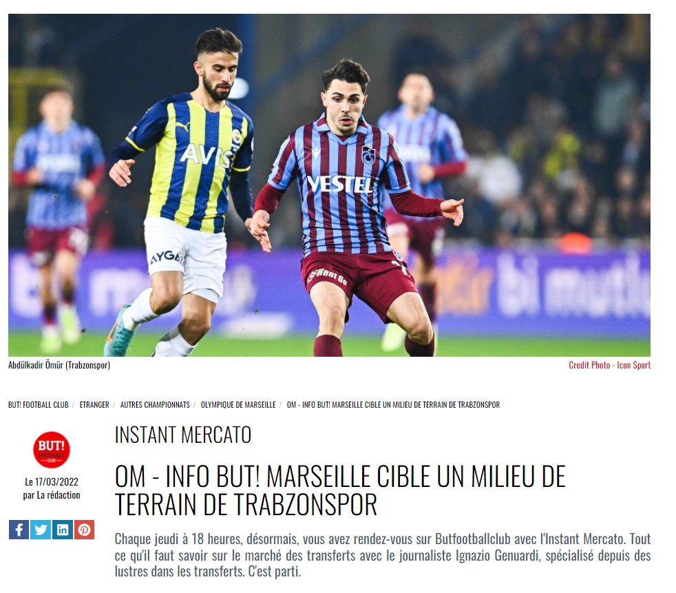 Trabzonsporlu Abdülkadir Ömür Marsilya’nın radarında!