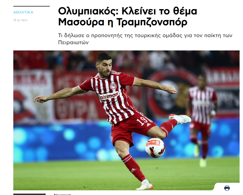 TRABZONSPOR TRANSFER HABERLERİ - Fırtına’da Masouras kararı belli oldu!