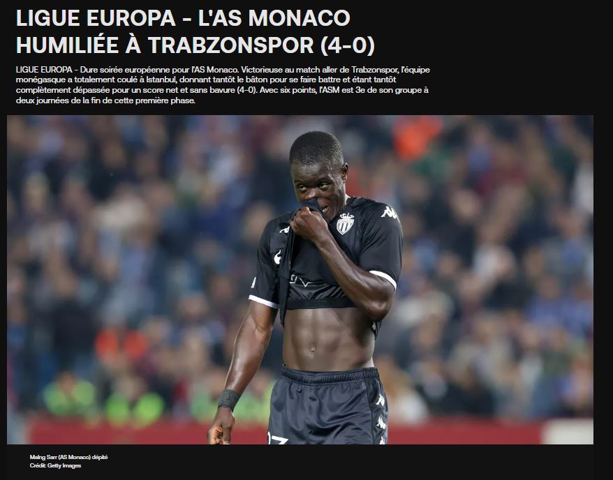 Trabzonspor Fransa’da gündem oldu! Monaco tokat yedi