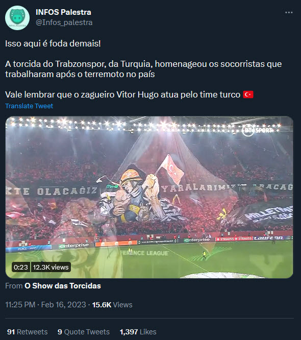 Trabzonspor Basel maçında koreografi dünya basınında geniş yer buldu!