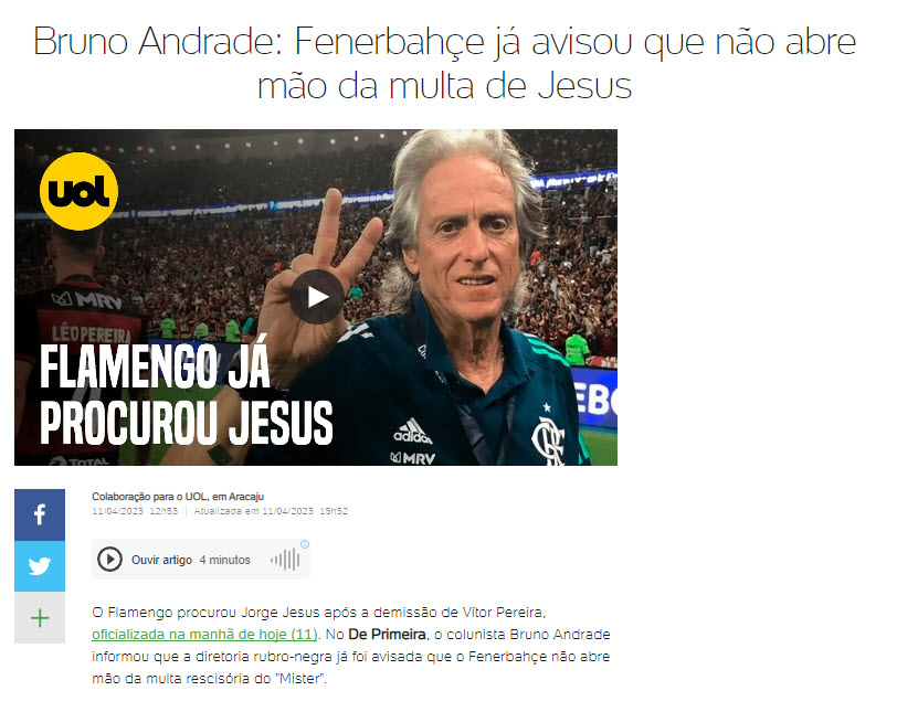 Flaş açıklama! Jesus ve Flamengo...
