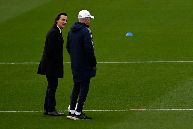A Milli Takım Teknik Direktörü Vincenzo Montella Real Madrid idmanında Arda Güler’i takip etti