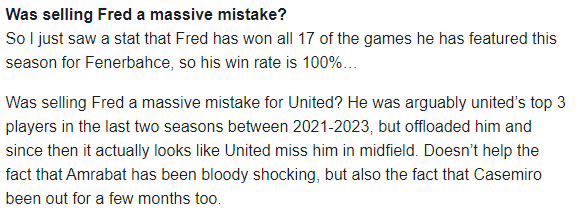 FENERBAHÇE HABERLERİ | Manchester United’ın Fredi pişmanlığı! Onun yerine alınanlar...