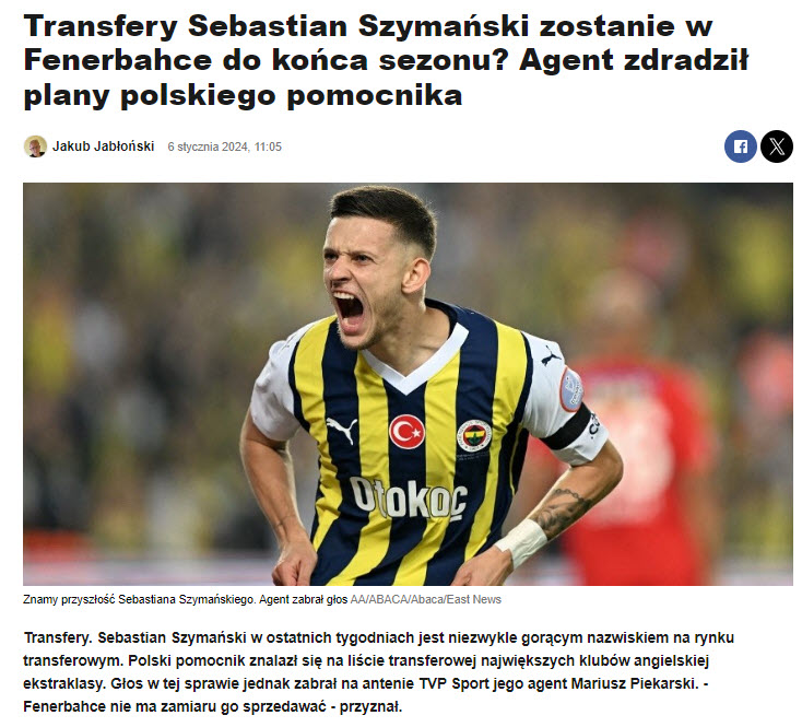 FENERBAHÇE TRANSFER HABERİ - Szymanski’nin menajeri resmen açıkladı! Ayrılık...