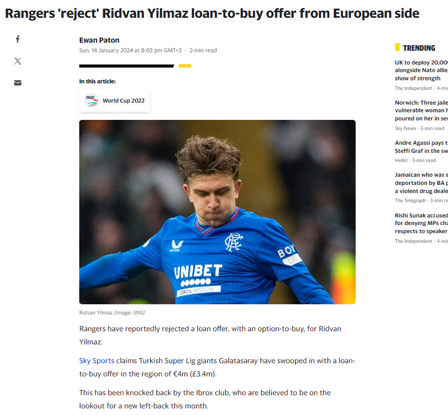 TRANSFER HABERLERİ: Galatasaray’ın Rıdvan Yılmaz ısrarı! Önerilen rakam...