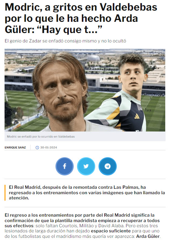 Luka Modric’ten Arda Güler’e: Lanet olsun!
