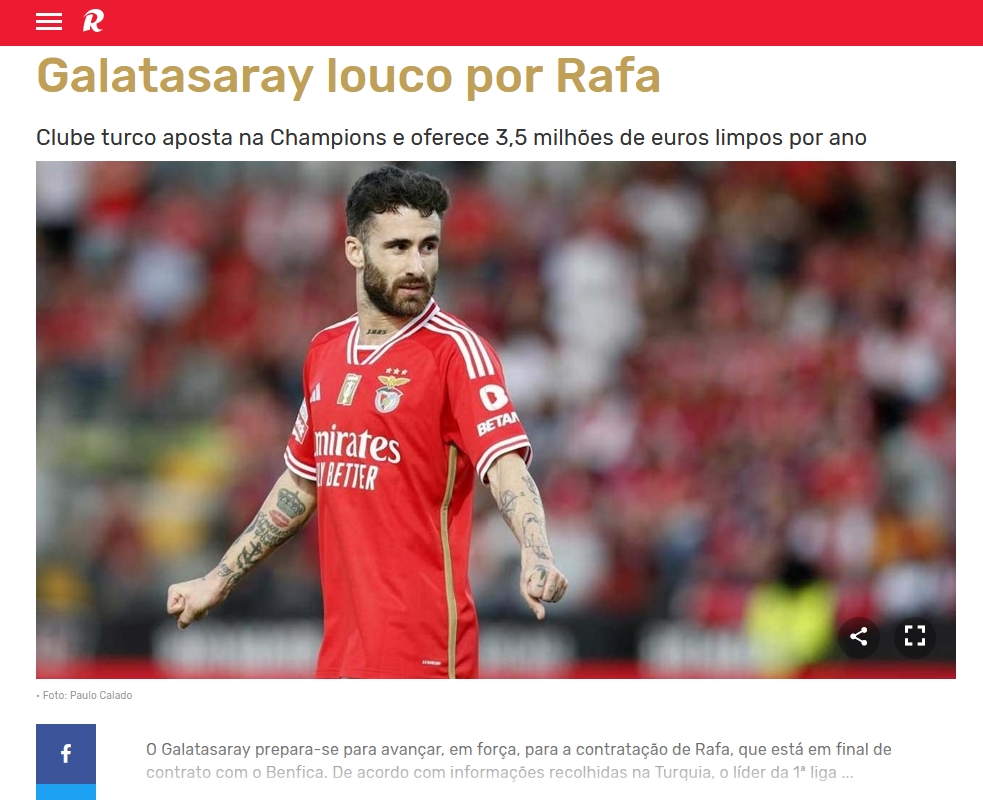 Portekiz basını Galatasaray’ın Rafa Silva için yaptığı teklifi duyurdu!