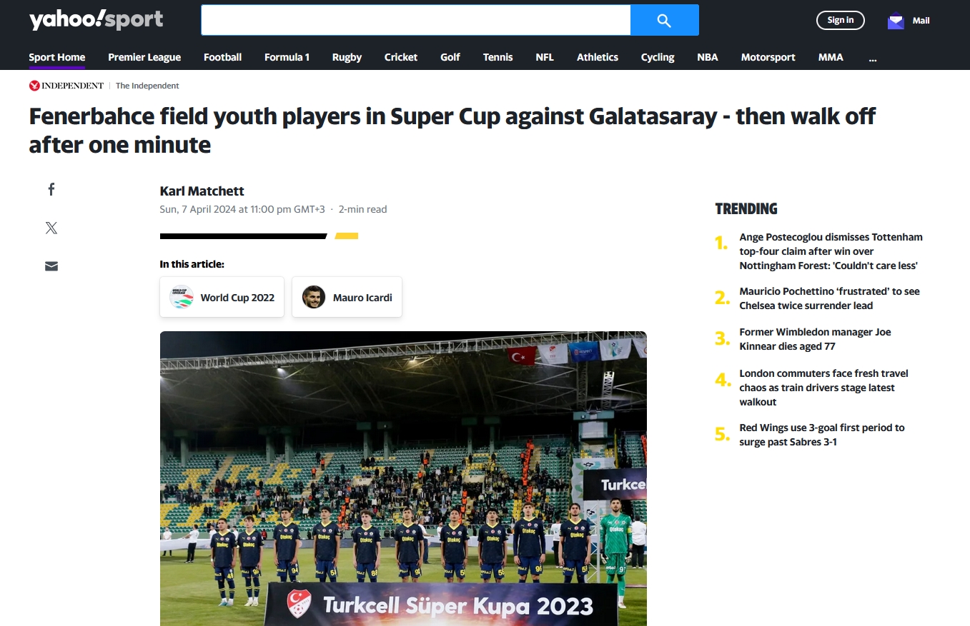 Süper Kupa finali Avrupa’da manşetlerde! İşte yazılanlar...