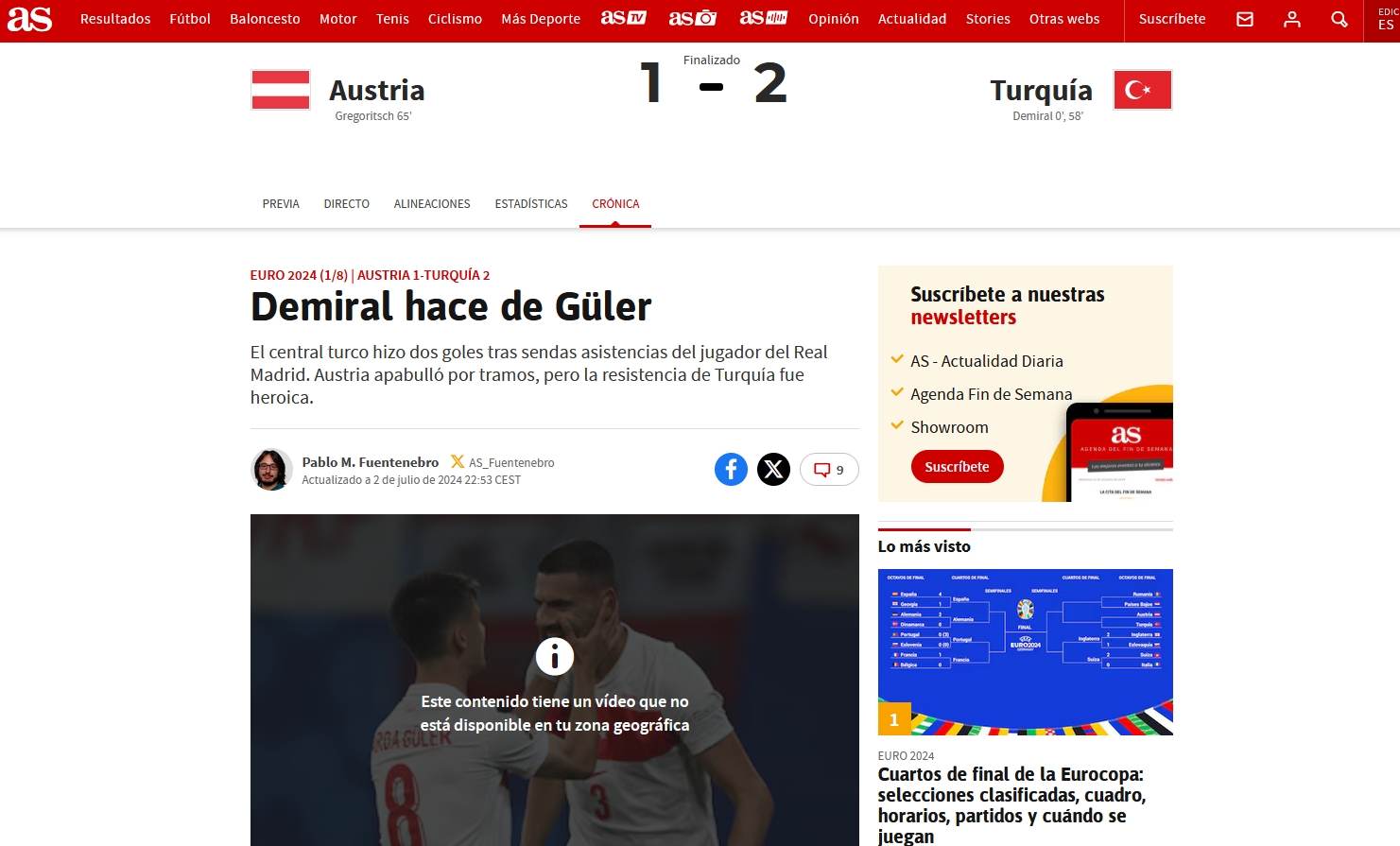 Avrupa’da Avusturya-Türkiye maçı yankıları: Mucize kurtarış!