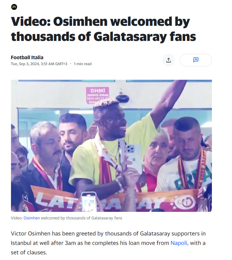 GALATASARAY HABERLERİ | Victor Osimhen transferi Avrupa’da manşetleri süsledi!