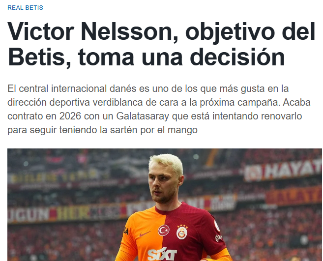 Galatasaray’da veda zamanı! Victor Nelsson’un yeni adresi belli oluyor