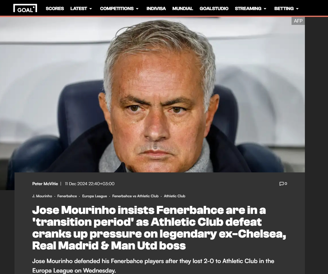 Yabancı basından Jose Mourinho için ’kovulma’ iddiası!