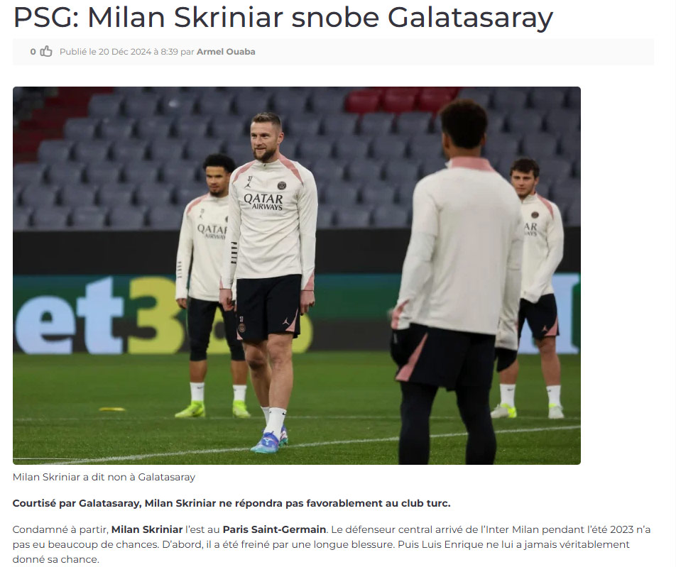 Milan Skriniar Galatasaray’a transfer olacak mı? Kararını verdi