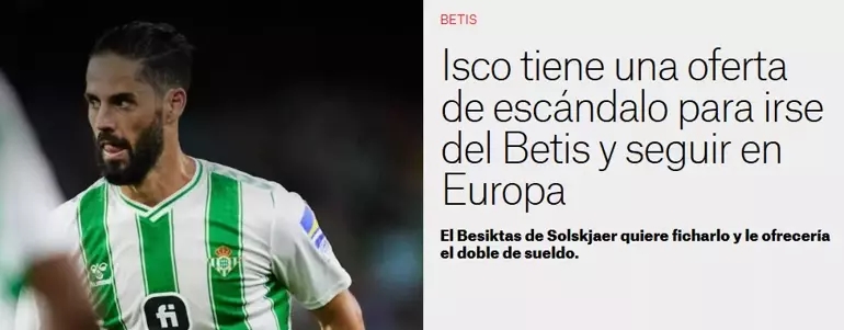 TRANSFER HABERİ | Beşiktaş’ta Isco sesleri! Eski aşk yeniden alevlendi