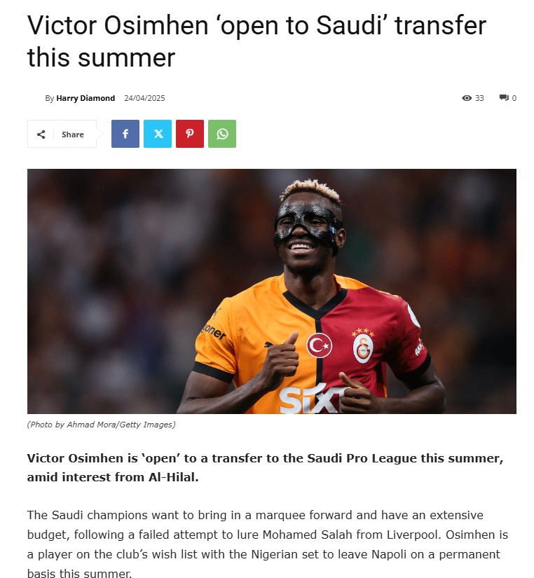 GALATASARAY HABERİ | Osimhen için sürpriz transfer iddiası! Avrupa’dan ayrılabilir