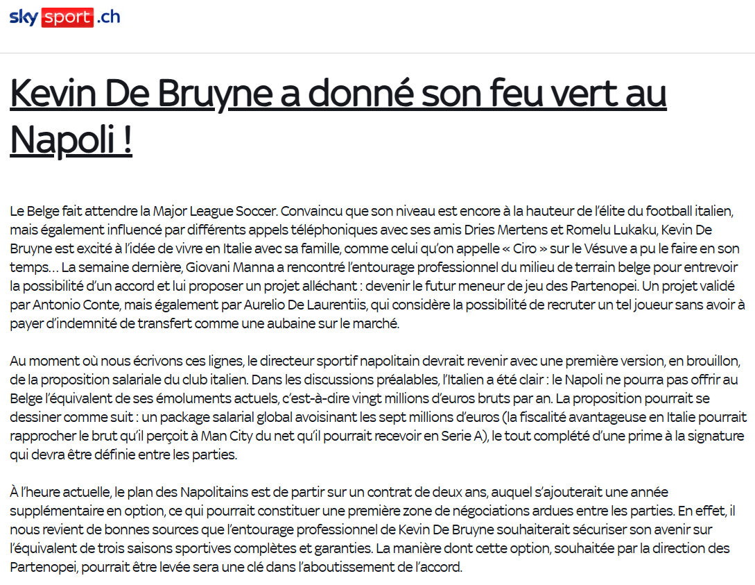 Kevin De Bruyne Galatasaray’a gelecek mi? Transferde flaş gelişme