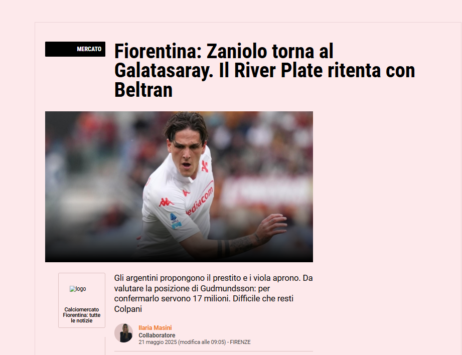 Zaniolo Galatasaray’a dönecek mi? Fiorentina’nın kararı belli oldu