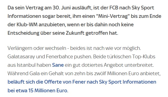Fenerbahçe ve Galatasaray’da transferde Leroy Sane çılgınlığı! İşte yaptıkları teklifler