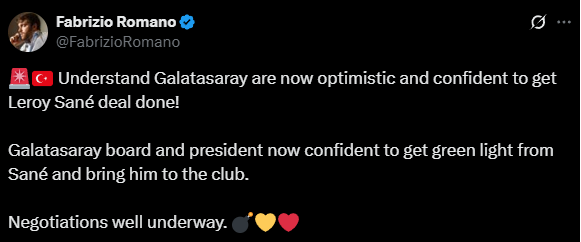 TRANSFER HABERİ: Leroy Sane adım adım Galatasaray’a!