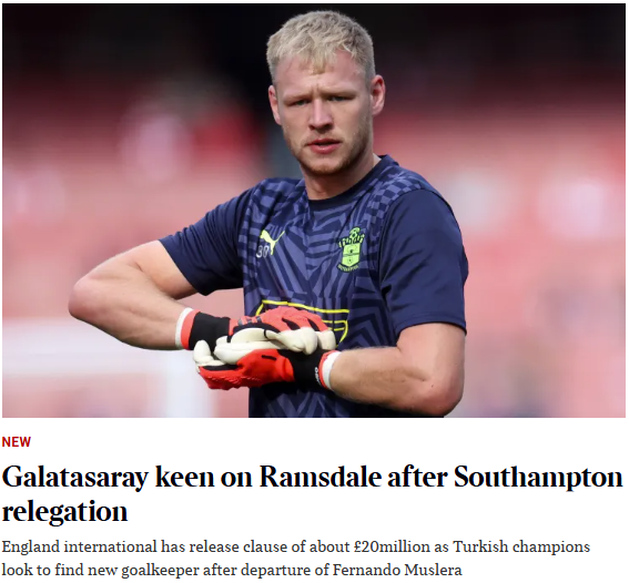 TRANSFER HABERİ | Galatasaray’dan sürpriz kaleci hamlesi! Küme düşen takım...