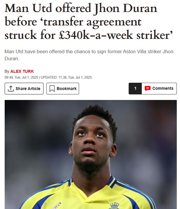 Fenerbahçe’nin yeni transferi Jhon Duran ile ilgili flaş gerçek! Meğer İngiliz devi...