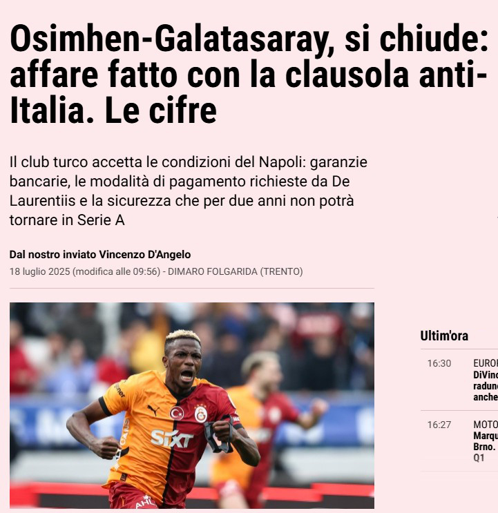GALATASARAY TRANSFER HABERİ - Osimhen’in sözleşme detayları belli oldu