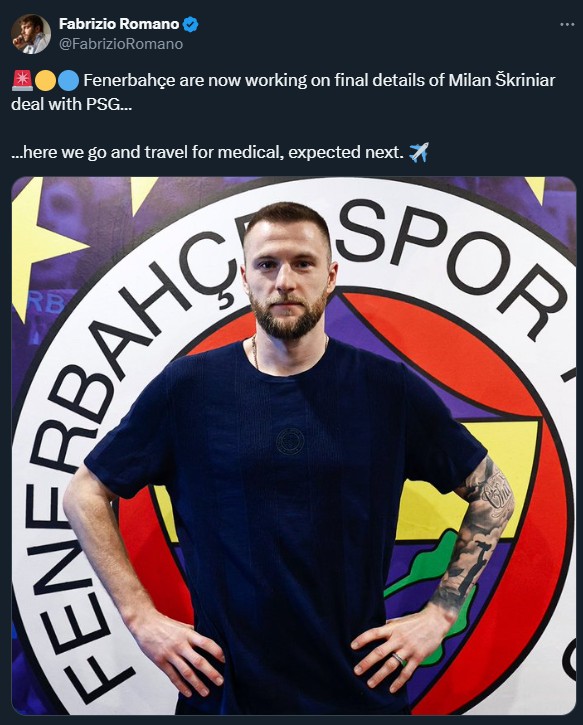 FENERBAHÇE HABERİ - Skriniar transferinde flaş gelişme! Kısa süre içerisinde...