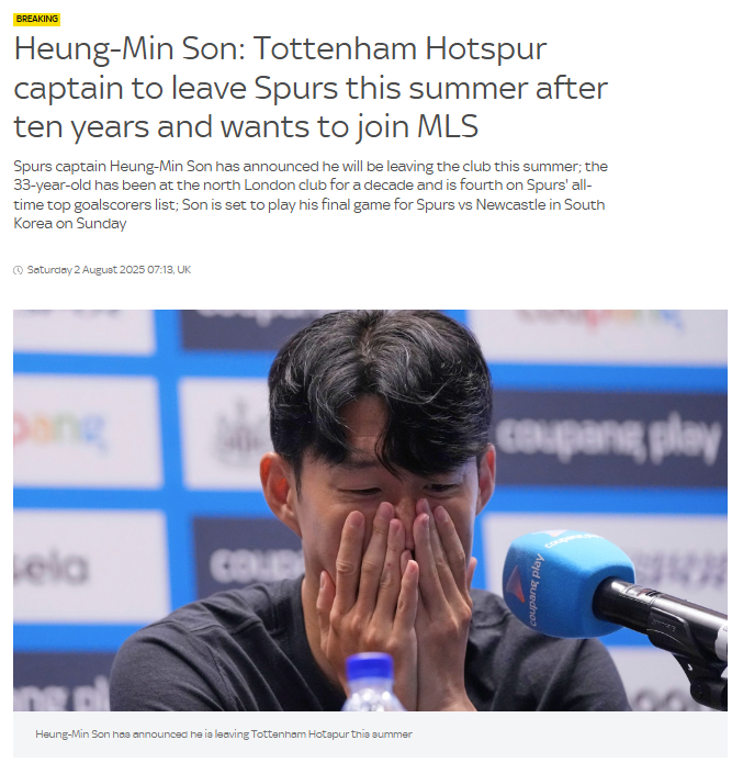 TRANSFER HABERİ | Heung-Min Son’dan ayrılık açıklaması! Fenerbahçe’ye geliyor mu?