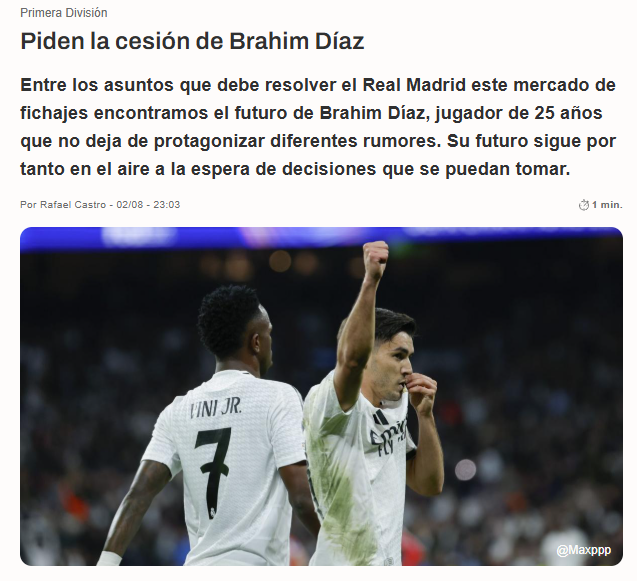 Brahim Diaz kararını verdi! Fenerbahçe’ye geliyor mu?