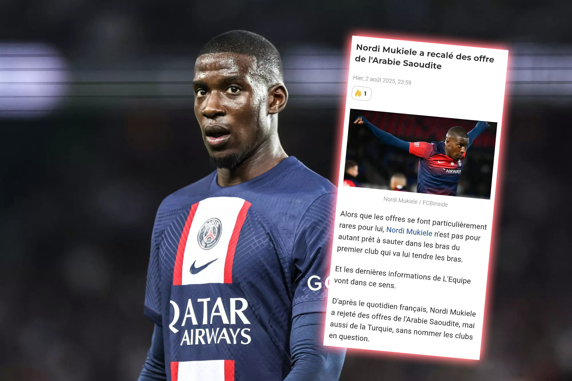 TRANSFER HABERİ | Nordi Mukiele Fenerbahçe’yi reddetti!