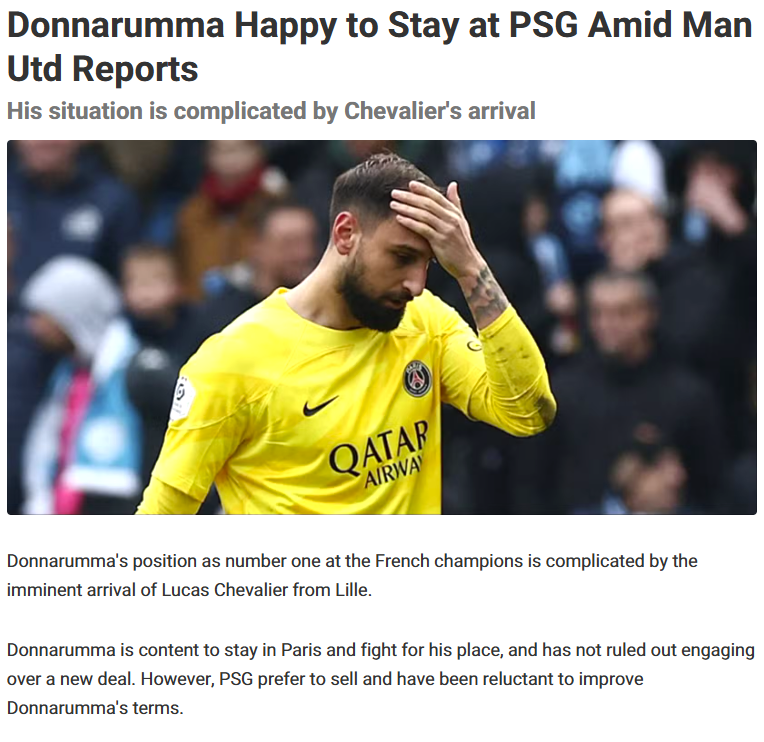 Galatasaray’da flaş Gianluigi Donnarumma gelişmesi!