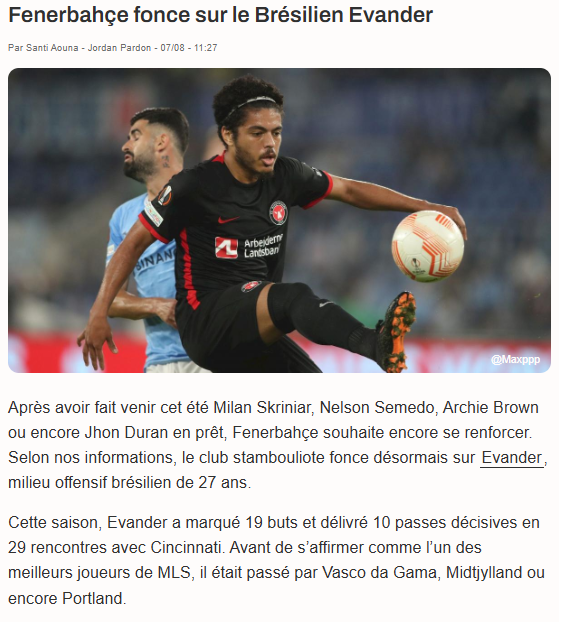 TRANSFER HABERİ: Fenerbahçe’ye sambacı 10 numara! ABD’den geliyor