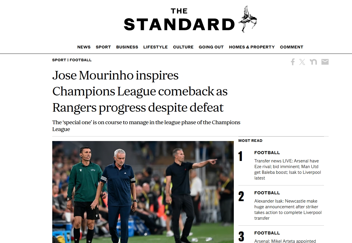 Dış basından flaş manşet: Mourinho, Van Persie’ye ders verdi!