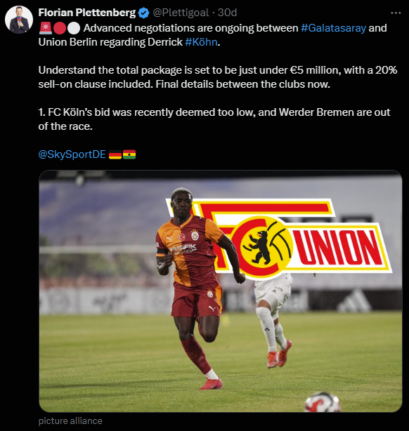 TRANSFER HABERİ | Galatasaray’da Derrick Köhn’e yeni talip! Bonservisi...