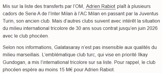 Galatasaray’dan Adrien Rabiot bombası! Cimbom’dan fırsat transferi