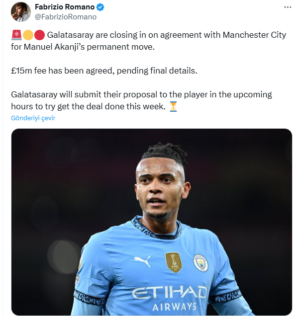 TRANSFER HABERİ: Manuel Akanji’den transfer iddialarına flaş yanıt! Galatasaray istiyordu