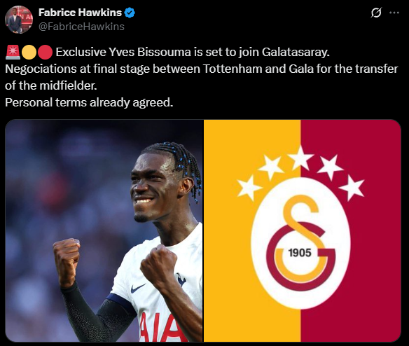 TRANSFER HABERİ: Galatasaray Bissouma transferini bitiriyor! Anlaşma...