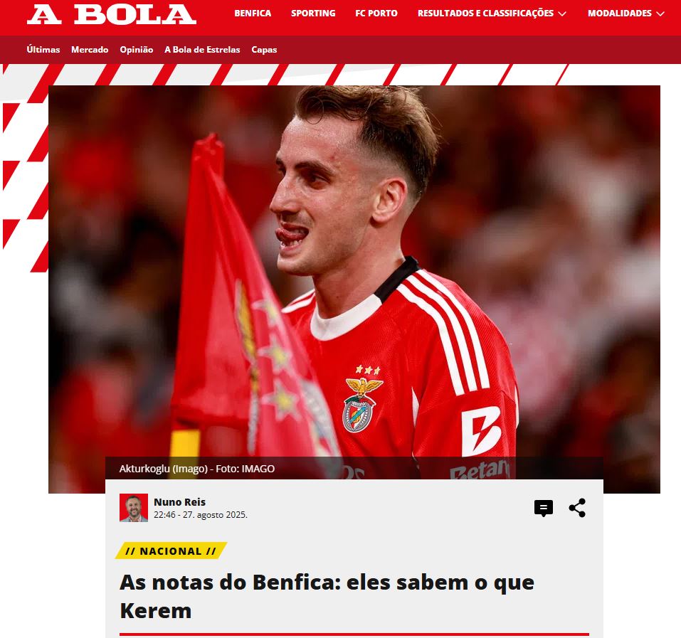 Benfica-Fenerbahçe maçı yurt dışında gündem oldu! İşte atılan manşetler