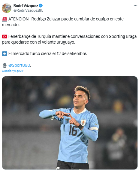 TRANSFER HABERİ: Fenerbahçe’ye Uruguaylı maestro!