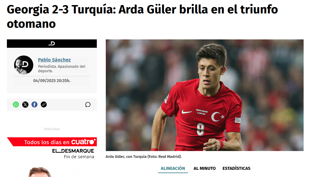 A Milli Takım’ın galibiyeti dış basında gündem oldu! İşte atılan manşetler