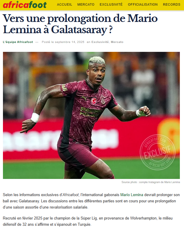 Galatasaray’dan Mario Lemina kararı! Yeni sözleşme...