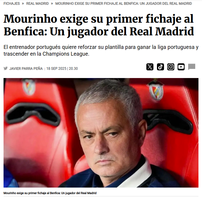 Jose Mourinho gelir gelmez transfer istedi! Eski takımından...