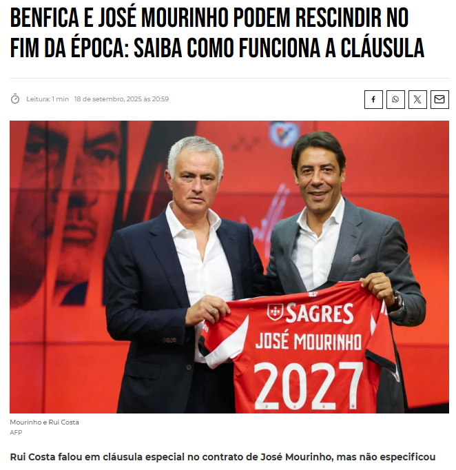 Benfica’dan Mourinho önlemi! Tazminat maddesi...