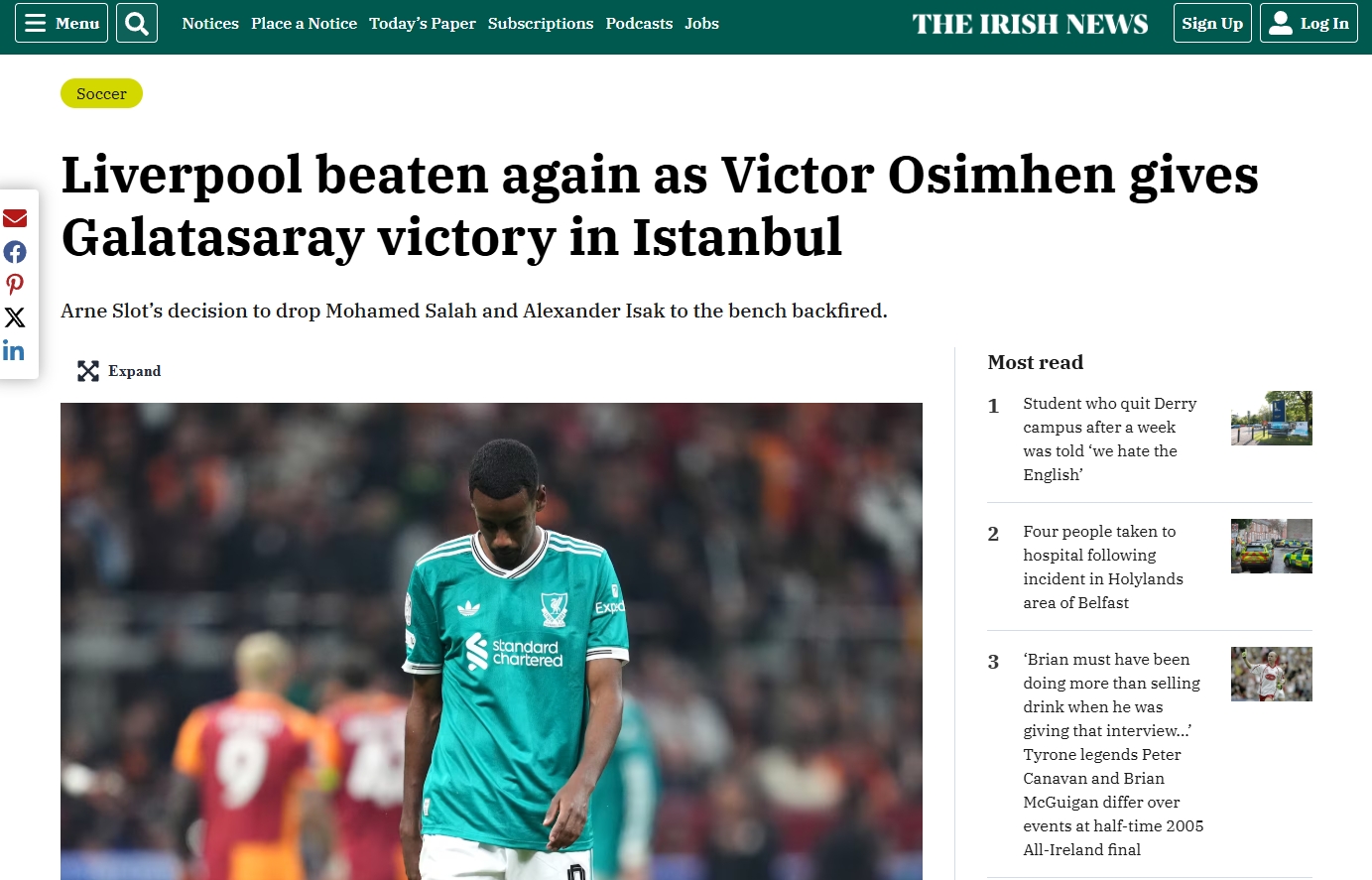 Galatasaray’ın Liverpool galibiyeti sonrası flaş manşet: Cehennem gibi...