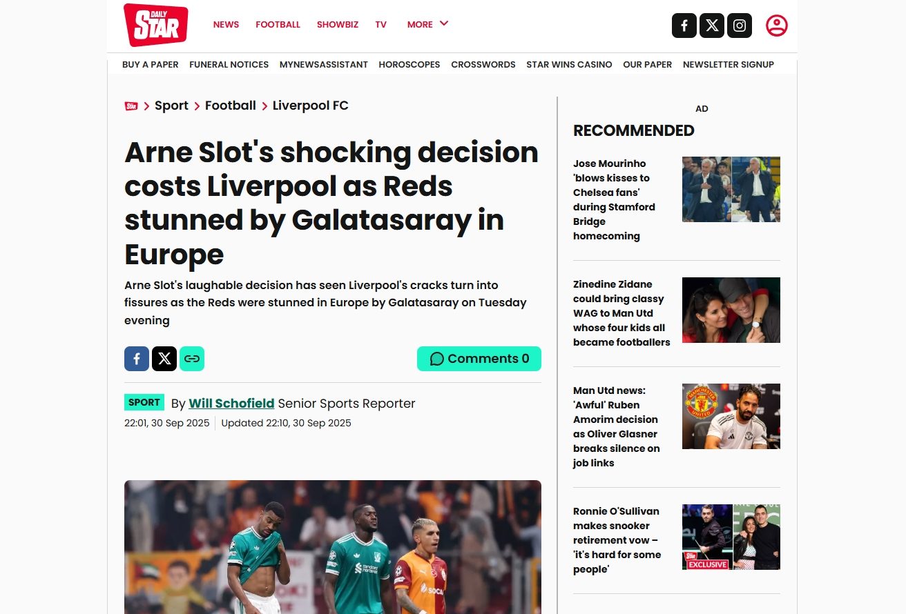 Galatasaray’ın Liverpool galibiyeti sonrası flaş manşet: Cehennem gibi...