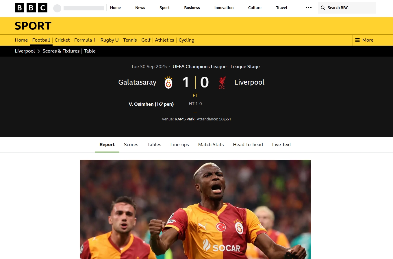 Galatasaray’ın Liverpool galibiyeti sonrası flaş manşet: Cehennem gibi...