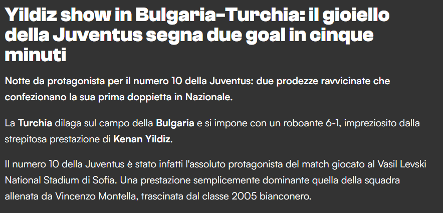 İtalya’da Kenan Yıldız rüzgarı! Çizme basını milli futbolcuyu övdü