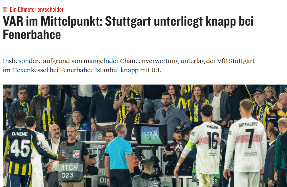 Fenerbahçe’nin Stuttgart zaferi Almanya’da ses getirdi! İşte atılan manşetler...